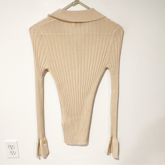 NA-KD Size XS Light Knitted Ribbed‎ Long Sleeve Sweater - Picture 7 of 7